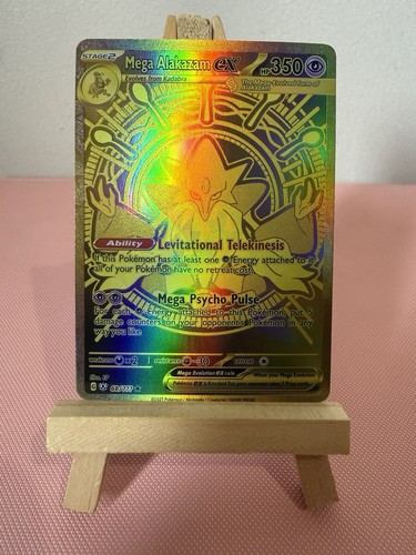 Mega alakazam gold pokemon - alakazam, ex