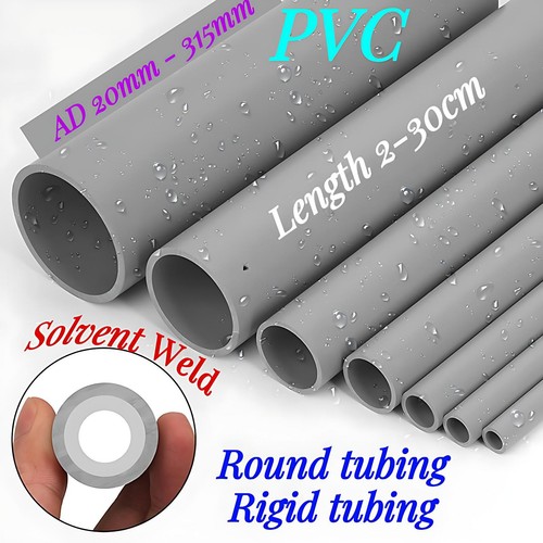 315mm grey pvc - grey, round