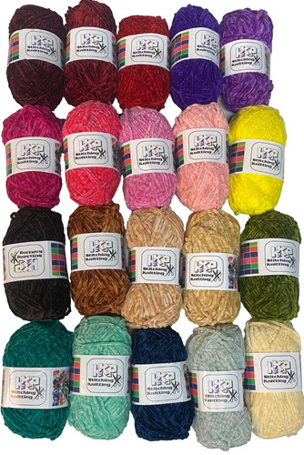 75g chenille yarn skeins - 75g,