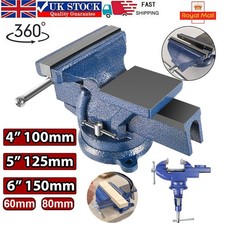 8" 5" 6" Heavy Duty Work Bench Vice Engineer Jaw Swivel Base Workshop Vise Clamp