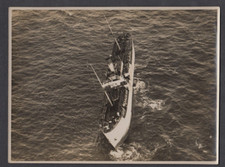 Mullion CORNWALL Listing Ship -  Photograph 20cm x 15.5cm - taken from Airship