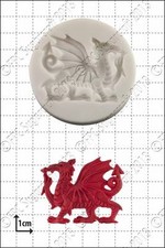 Silicone mould Welsh dragon |