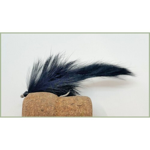 Pike flies black - 4, zonker