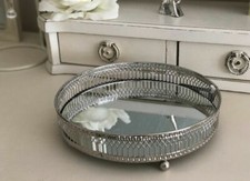 Small Silver Mirrored Tray