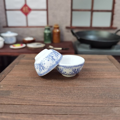 3pc dolls house miniatures - house,