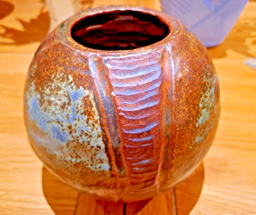 Vintage studio pottery vase - vintage,
