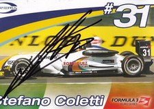 Stefano Coletti - Professional Racing Driver Signed Photo