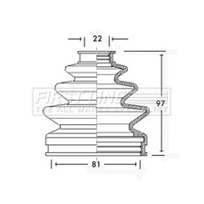Genuine First Line Outer CV