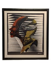 Framed Abstract Batik