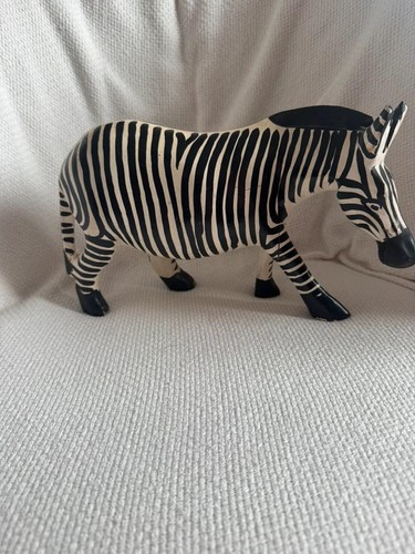 Zebra wooden ornament from