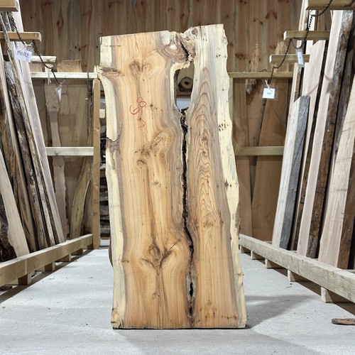 Yew plank board waney - yew,