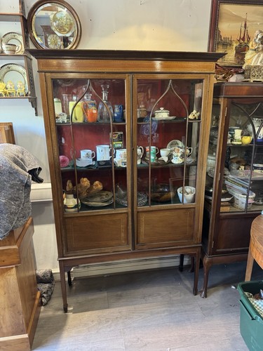 Victorian inlaid mahogany two - victorian,