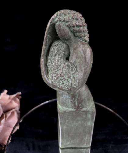 Zmira cinnamon abstract bronze - abstract,