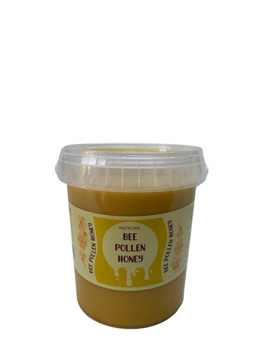 Pure raw honey with bee - pure,