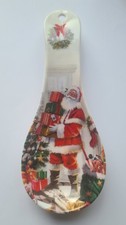 LEONARDO CHRISTMAS SANTA MELAMINE TEA BAG SPOON REST HOLDER