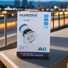 Aurora AU-A6 220-240V 6W IP65 Fixed Dimmable LED Fire Rated Downlight