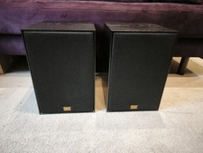 Wharfedale Super Denton Bookshelf Speakers Black Oak Three-Way