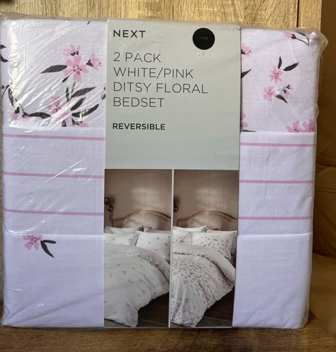 Pack white pink floral - 2, white/pink