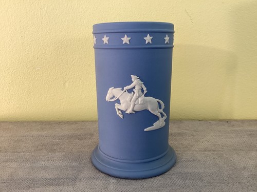 Vintage wedgwood pottery blue - vintage,
