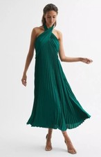 REISS Roya Halter Neck Pleat