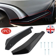 Universal Rear Bumper Corner Lip Splitter Diffuser Body Kit Black Replacement UK