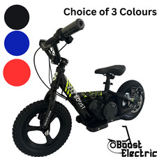 Kids Electric Bike Balance Bike  12" 200W 3 Speed Ride On Toy Scooter