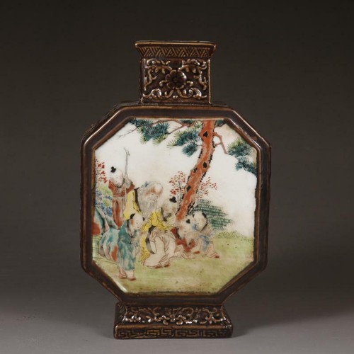 Qianlong vase ceramic - vase, glaze