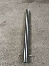 Stainless Steel Bollard 100 Dia X 1350 Long Semi Dome Cap With Root Fixing