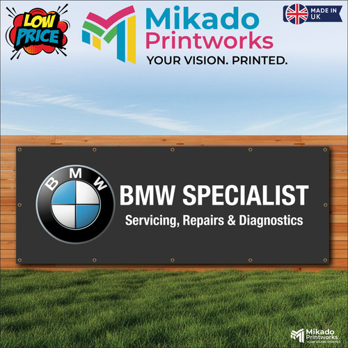 Bmw specialist pvc banner - specialist,
