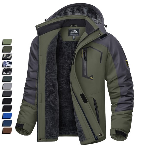 Men waterproof winter jacket - waterproof,