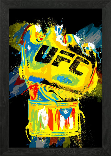 Ufc mma framed wall - mma, poster