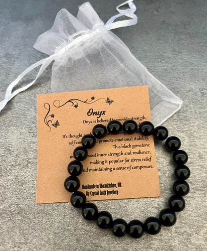 Onyx bracelet stretch - onyx,