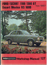 FORD ESCORT MK1 1300 GT SPORT RS1600 & MEXICO 1967- WORKSHOP MANUAL *VGC H.BACK*