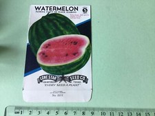Watermelon Florida Giant or Black Diamond  Vintage Empty Seed Packet   Ref 49490