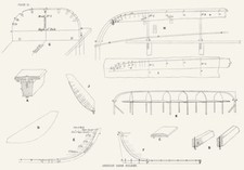 BOAT PLAN. American Canoe Building 1891 old antique vintage print picture