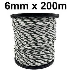 6mm Electric Fence White and