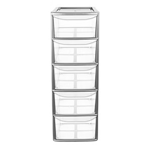 Drawer clear plastic - clear, storage