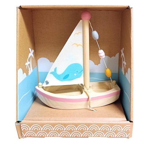 Wooden bath beach pink - &,