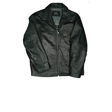 Camel Active Men Lamb Nappa Leather Quilted Jacket Pilot Jacket 48 M L Black TOP