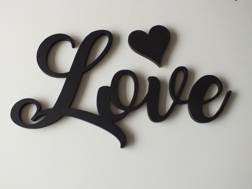 Wooden large 29cm love - large, "