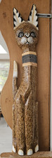 Vintage Balinese Cat Wood