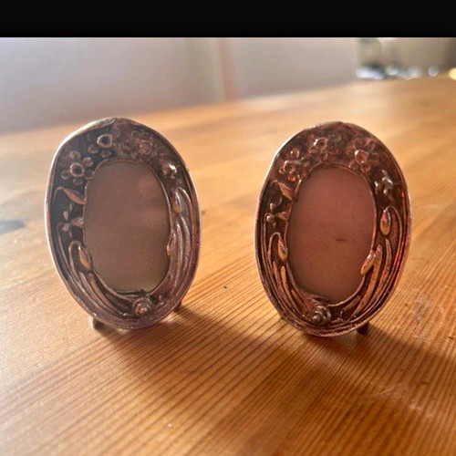 Silver scenes 1985 pair small - silver,