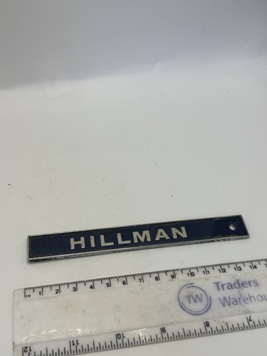 Vintage hillman car badge - vintage,