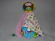 JJ OVCE owl comforter soft toy Taggies blue blankie