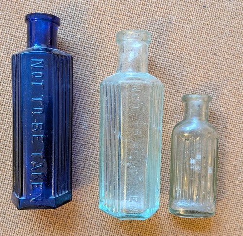 Vintage blue clear glass - vintage, 3