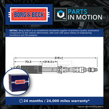 Brake Hose fits FORD FUSION