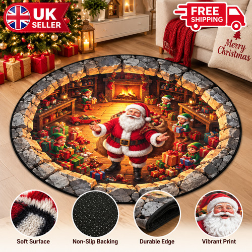 Circle round rugs - round, 3d