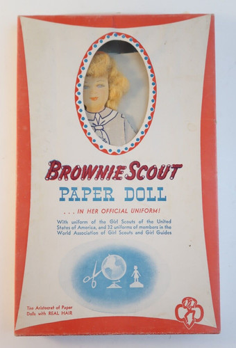 Brownie scout paper doll - scout, in