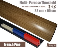 Quality Laminated Transitional threshold strip Adjustable Height/Pivot 38mm 90cm