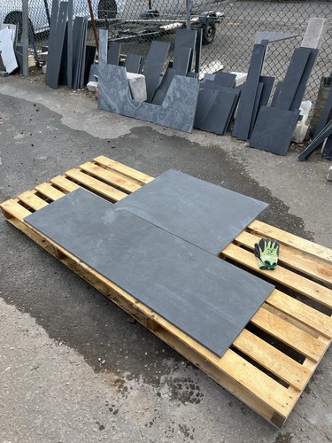 Slate hearth cut any - cut, shape
